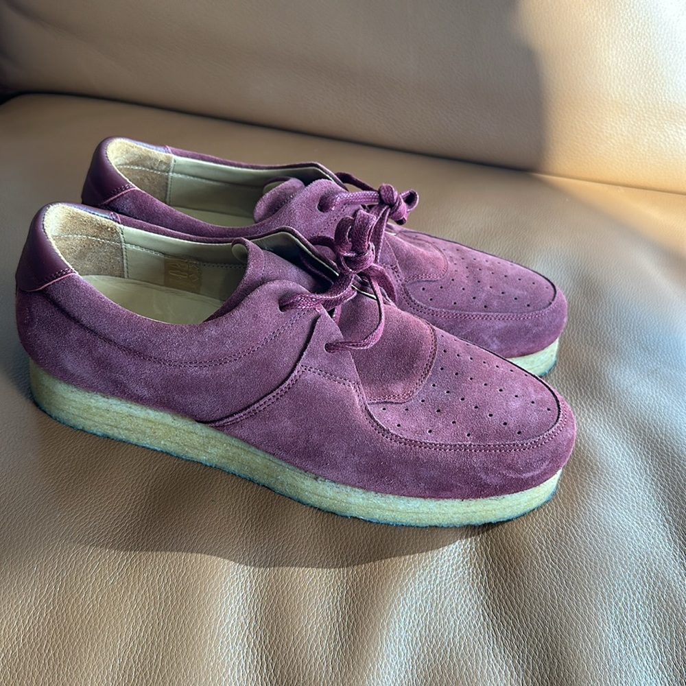 AIME LEON DORE BURGUNDY Q27 WALLABE SHOES